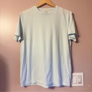 J.Crew Crewneck Shortsleeve Shirt Light Blue Women Size M